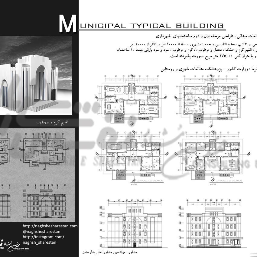 طراحی ساختمانهای شهرداری سطح کشور
