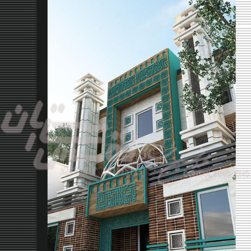 طراحی نمای مسجد علی بن ابیطالب